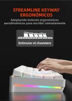 Teclado Mecánico De Juego USB MUCAI MK61 61 Teclas Switch Rojo Cableado Desmontable RGB Retroiluminado Intercambiable Caliente - details 3