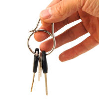 Llavero De Aleación De Titanio Con Clip Para Cinturón Llavero Rápido Super Ligero Para Hombres Con Colgante Para Llaves De Coche - details 5