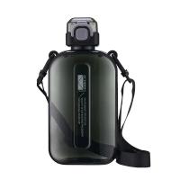 Botella De Agua Deportiva De Viaje Transparente Y Plana De 750ML Con Correa Ajustable Diseño Elegante Y Delgado Para Camping Y Deportes - details 1