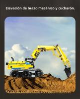 Modelo De Robot RC De 3 En 1 Para Niños Juguete De Bloques De Construcción De Camión Excavadora Y Bulldozer Regalo Para Niños - details 1