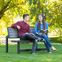 Banco convertible en mesa Lifetime color gris - details 4