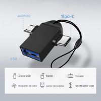 Adaptador OTG 2 En 1 Type-C Micro USB Para Android Huawei USB 3.1 Transmisor De Datos Convertidor Para Laptops Tabletas Disco Duro Teléfonos Con Fuente De Alimentación Externa - details 1