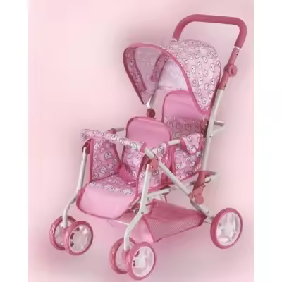 COCHECITO GEMELOS RUEDA GIRATORIA - 1