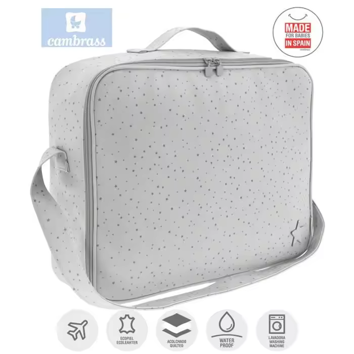CAMBRASS - SACO DE MATERNIDADE ASTRA CINZA 12x47x36 CM - 1