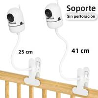 Soporte De Cámara Portátil Sin Perforar Para Cuna Kit De Montaje Flexible Para Monitor De Bebé Y Cámara Accesorio De Cribado Material Plástico - details 5