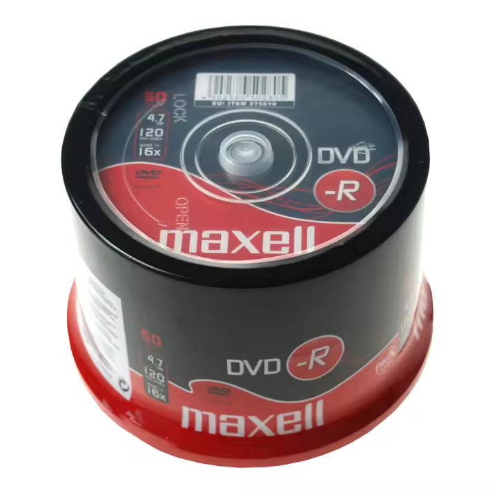Maxell DVD+R Virgenes 50 Uds 4,7 Gb Alta Capacidad de Almacenamiento - 1