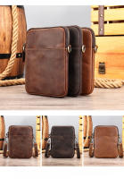 Bolso De Hombro Para Hombre En Cuero Genuino Multifuncional Y De Gran Capacidad Bolso Cruzado De Cuero Con Tassel Bolso De Mano Casual Para Fiestas - details 2