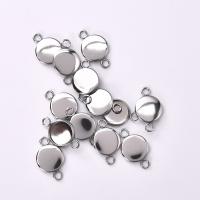 30Pcs Conector De Acero Inoxidable Para Cabochón Redondo Doble Anillo Base Cameo Bucle 6mm 8mm 10mm 12mm 14mm 16mm 18mm 20mm 25mm - details 2