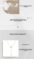 Collar De Corazón Ajustable Para Mujer En Plata 925 Con Cierre Flexible Y Zirconia Joyería Clásica Con Toque Moderno Para Fiesta Aniversario Regalo - details 2