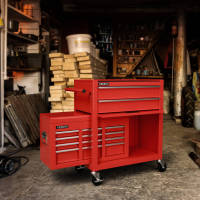 AREBOS Carro de Herramientas - Carro de Taller - 9 Cajones - 2 Ruedas Fijas y 2 Pivotantes con Freno - details 13