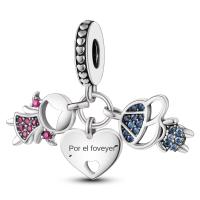 Pulsera Ajustable De Encanto De Conejo Original Plata Esmaltada Para Mujer Joyería De Moda Hecha a Mano Con Cuentas De Zirconia - details 34