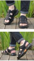 Sandalias Para Hombre Nuevas De Playa Zapatillas De Cuero No Esmerilado Antideslizantes Y Resistentes Al Desgaste Para Verano - details 7