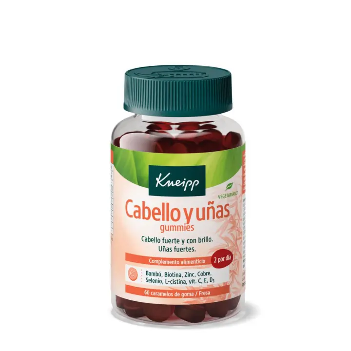 Kneipp cabello y uñas sabor fresa 60 gominolas - 1