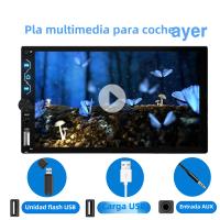 Reproductor Multimedia Para Coche 7' Pantalla Táctil Full HD 2 Din Con Carplay Android Auto Cámara De Retroceso Y Lienzo De Espejo USB AUX FM - details 5