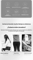 Cojín De Oficina De Espuma De Memoria Suave Para Mujer Almohadilla Ortopédica Para Coccyx Y Pelvis U-Shape Adecuado Para Adultos Removible Y Lavable Estilo Coreano - details 1