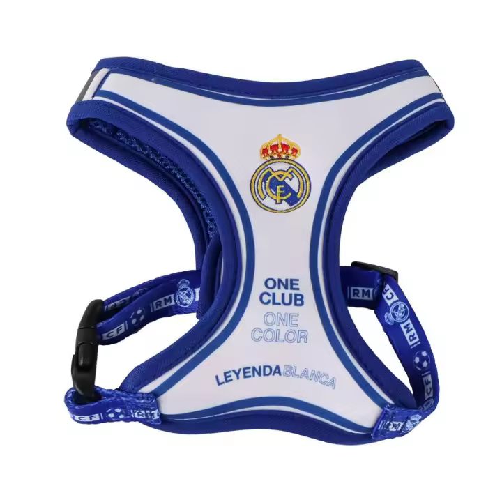Arnés Ajustable para Perro Real Madrid C.F. Azul M/L - Comodidad y Estilo para tu Mascota en Cada Paseo - 1