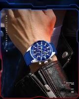 Reloj De Pulsera Deportivo Casual Para Hombres MINI FOCUS Gran Dial Luminoso Resistente Al Agua Cuarzo Multi-function Corona a Contrachavija Calendario - details 7