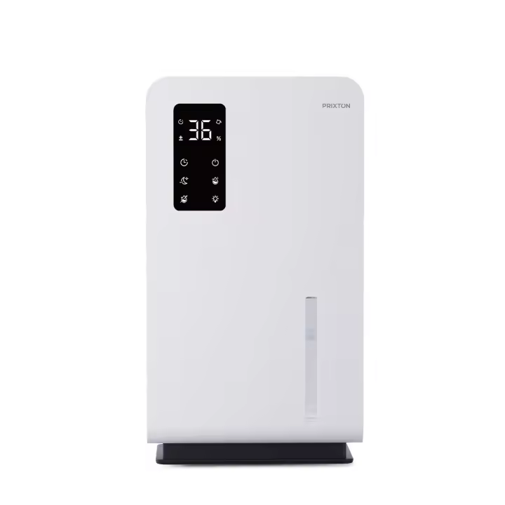 PRIXTON Deshumidificador y Purificador Aura 2 en 1, Sistema Termoeléctrico, Regulación Automática, Modo Nocturno, 3L de Capacidad, Gran Cobertura - 1