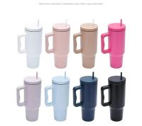 Taza De Acero Inoxidable 1200ml Con Mango Y Taza Para Actividades Al Aire Libre Senderismo Correr Ciclismo Reutilizable Y Lavable a Mano - details 0