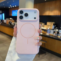 Funda De Teléfono De Silicona Líquida De Lujo Magnética Para Carga Inalámbrica Compatible Con iPhone 17 Air 17 pro Max Bumper Color Sólido - details 6