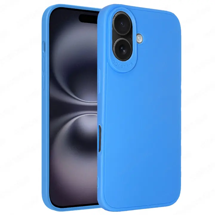 Funda + Protector Cristal Vidrio Templado (Opcional) Para iPhone 16 6.1 Proteccion 3D Cámara, Cubre Cámara, Carcasa, Gel TPU Silicona Suave Mate, Color Negro Azul Rojo Rosa Morado, Ajuste Perfecto, Acceso Conector Carga Auricular, Meloenvias mle26 - 1