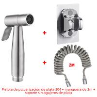 Juego De Rociador De Bidet Portátil En Acero Inoxidable 304 Con Regleta De Ducha Para Inodoro Roce Vertical Autolimpieza Montaje En Pared - details 13