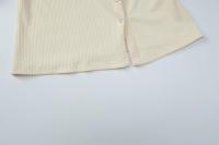 Dulzura Conjunto De Pantalones Casuales De 2 Piezas Suéter De Cuello Redondo Manga Larga Abrigo Sólido Pantalones De Pierna Ancha Clubwear Fiesta - details 9