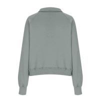 Nueva Sudadera De Mujer Con Capucha Cuello Erguido Otoño Invierno Color Sólido Fleece Manga Larga Bolsillos Cierre Media Pullover Suave - details 54