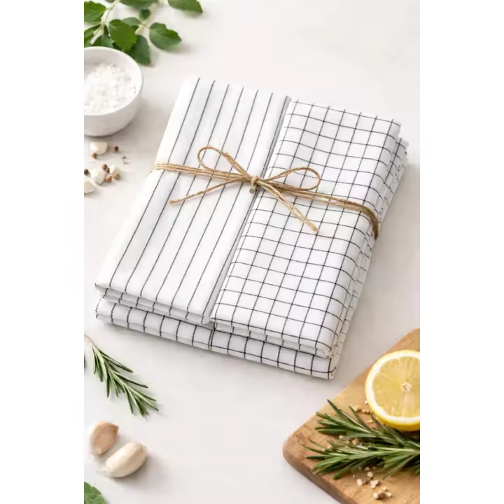 Juego de 12 paños de cocina algodón, 45*62cm Superabsorventes - 1