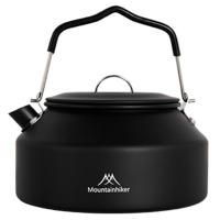 Hervidor De Agua De Viaje Ultraligero De 1.4L Con Manija Para Estufa Café Metal Suministros De Mesa Color Khaki Verde Negro - details 17