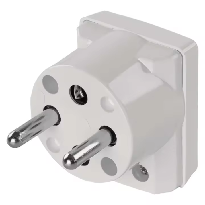 EMOS Adaptador Enchufe Giratorio 4×90º IP20 Blanco - 1