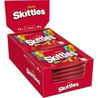 SKITTLES FRUTAS - Caramelos Masticables Sabor Afrutado - CAJA 14 UNIDADES DE 38G - details 1