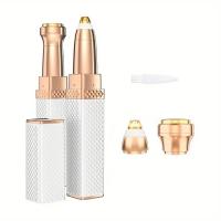 2 En 1 Lápiz Labial Y Afeitadora Multifuncional Con Luz LED Para Eliminar Pelo De Axilas Piernas Y Cejas Afeitadora Eléctrica Para Mujeres - details 9
