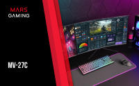 Mars Gaming MV-27C, Monitor Gaming Curvo 27” FHD 1080p 200Hz, HDR10 1ms, FreeSync y G-Sync, Monitor PC Sin Marco, Inclinación 20°, Low Blue Light y Flicker Free, HDMI + DisplayPort + Jack 3.5mm, Monitor PC Negro o Blanco - details 0
