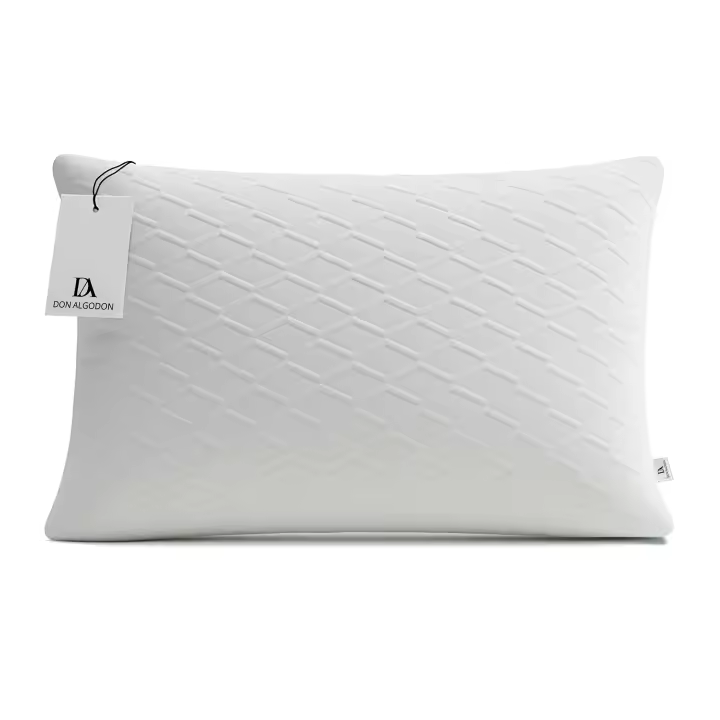 Don Algodón Almohada Núcleo 100% Viscoelástica Memory Foam Termorregulable - Funda Desenfundable Cremallera Lavable - 1
