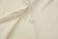 Dulzura Conjunto De Pantalones Casuales De 2 Piezas Suéter De Cuello Redondo Manga Larga Abrigo Sólido Pantalones De Pierna Ancha Clubwear Fiesta - details 10