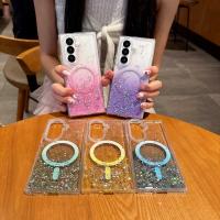 Funda De Teléfono Transparente Con Estrellas Y Brillo Magnética Para Samsung Galaxy Z Fold 8 Ultra Fold 8 7 6 5 Compatible Con Magsafe Para Carga Inalámbrica - details 9