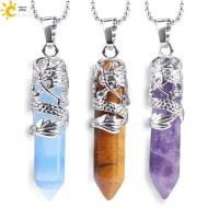 Collar De Delfín Natural Piedra Cristal Colgante Sanación Fluorita Labradorita Amatista Joyería Unisex Tendencia H479 - details 1