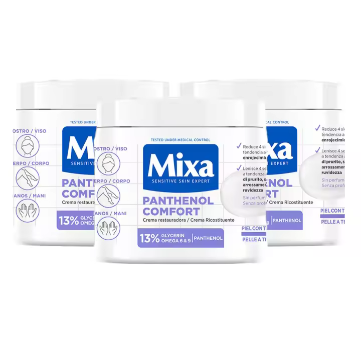 MIXA | Crema y/o Loción Corporal Panthenol Comfort para piel sensible - 1