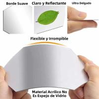 12pcs Pegatinas De Espejo Para Pared DIY En Forma Hexagonal De Acrílico Decoración De Habitación Y Sala De Estar Adornos De Arte Resistentes Al Agua - details 7