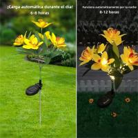 Lámpara LED Solar De Orquídea Para Jardín Impermeable Decoración De Navidad Y Fiesta Para Aisles Corredores De Villas - details 4
