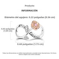 Encantos Originales 925 Platinados Para Mujer Con Zirconia Joyería Moda Para Pulseras Hechas De Cuentas De Moda - details 31