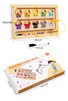 Juegos De Aprendizaje Montessori Con Mágnetes Tablero De Laberinto Juguetes Educativos De Madera Para Niños Edad 3-6 Años Color Cuenta Clasificación - details 22