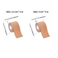 Cinta De Kinesiología Impermeable Para Deportes Protección Y Alivio Del Dolor En Tenis Y Gimnasio Adhesivo De Algodón - details 0