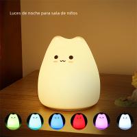 Lámpara Nocturna De Gato Para Bebés Mini Popular 7 Colores Toque Cambio De Color Protección Ocular Luz De Noche Para Dormitorio Regalo Para Niños - details 20