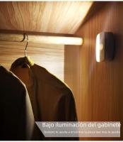 Luz Nocturna LED Con Sensor De Movimiento Para Interior Pega En La Pared Iluminación Para Pasillo Escalera Baño Armario Dormitorio Batería Incluida - details 1