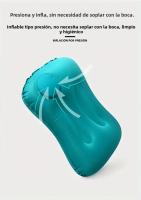 Almohada Inflable De Viaje Soporte De Cuello Para Avión Y Coche Portátil Fibras Huecas Sólido Multifuncional Para Exteriores Y Oficina - details 6