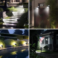 Luces Solares Para Paisaje 46 LED IP65 Impermeables Con 3 Modos Luz Solar Para Jardín Camino Iluminación De Jardín Moderna - details 9