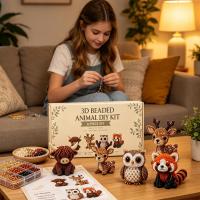Kit De Artesanía De Perlas De Colores Vibrantes Con Bird Y Animales Para Decoración De Hogar Y Joyería Hecho Para Adultos - details 7