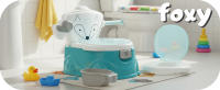 Twinly Orinal Bebé Foxy de con Adaptador de W.C. y Portarrollos de Papel Higiénico - details 0